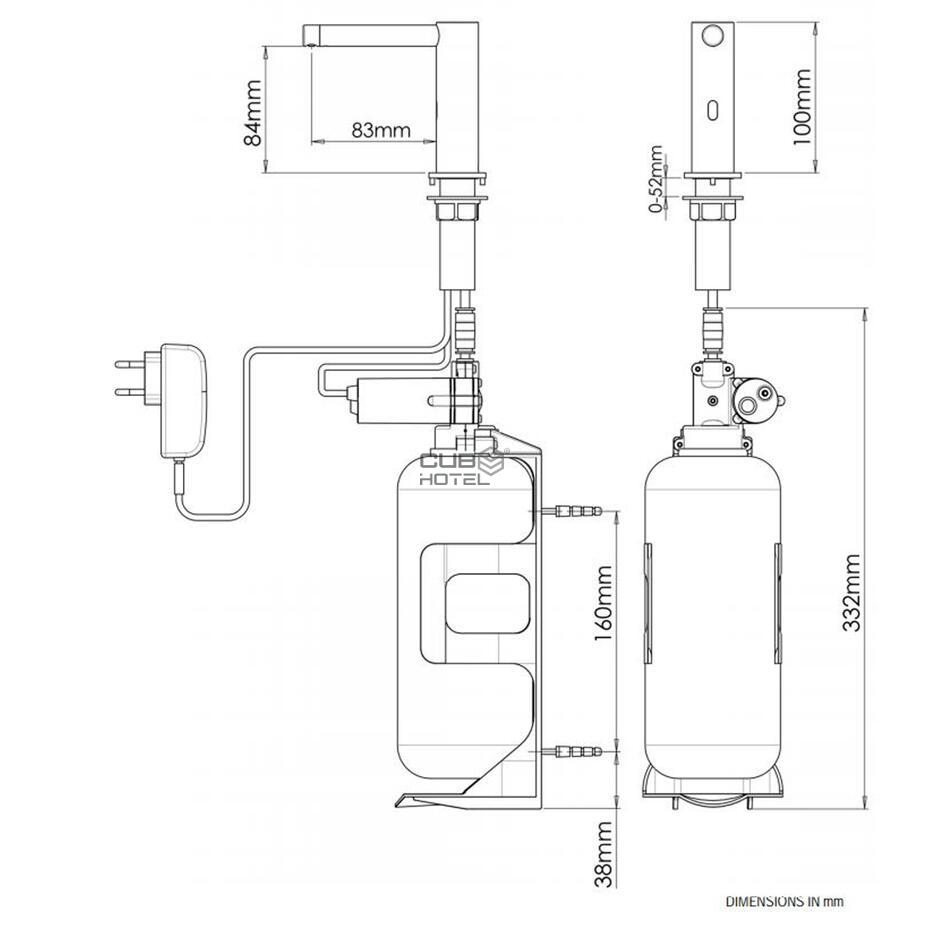 Dispensador Automático Sabão de Latão Cromado 